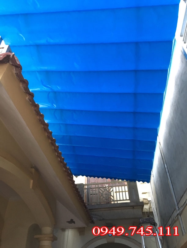 Bạt mái xếp che nắng mưa bền đẹp