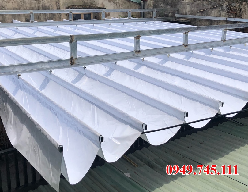Bạt mái xếp di động cho trường học tại Hải Phòng