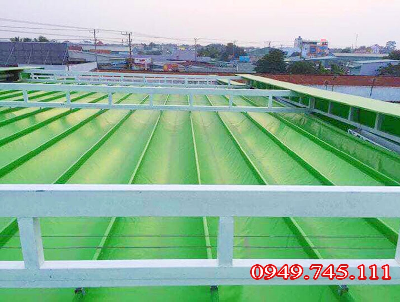 Bạt mái xếp trường mầm non