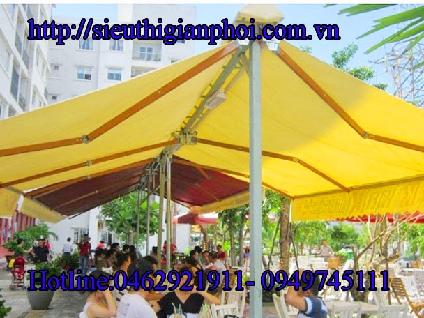 Lắp đặt mái hiên di động cho cửa hàng
