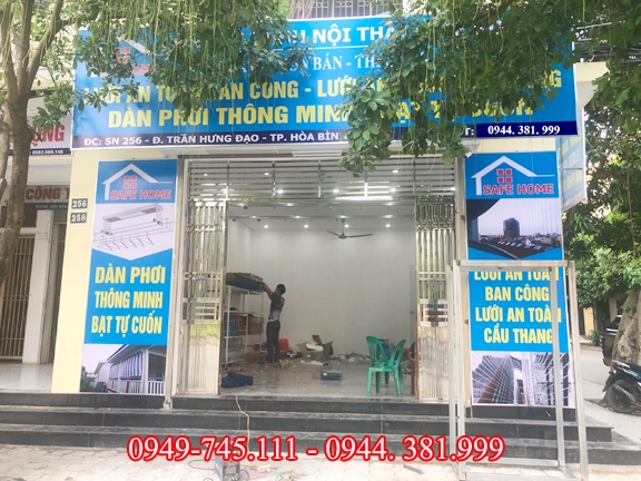 Giàn phơi thông minh Hòa Bình