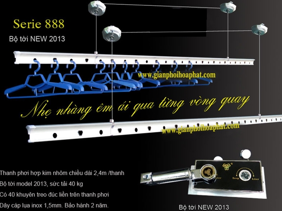 GIÀN PHƠI THÔNG MINH MODEL SERI 888