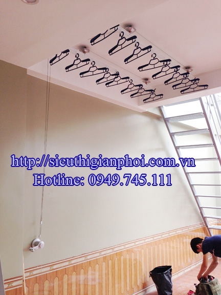 Lắp đặt giàn phơi thông minh Hòa Phát HP 950