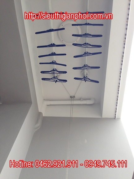 Lắp đặt giàn phơi thông minh ở khu đô thị Trung Văn