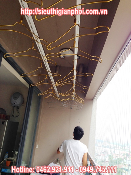 Lắp giàn phơi thông minh Duy Lợi DL01 Giang Biên, Long Biên