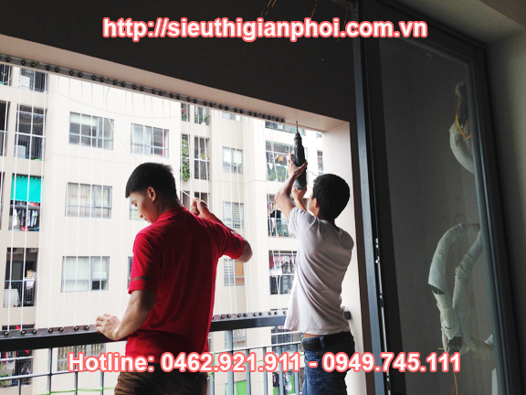 Lắp lưới an toàn ban công tại Trường Chinh Đống Đa