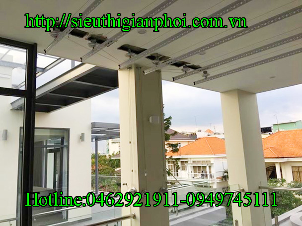 Lắp đặt giàn phơi thông minh tại Liễu Giai Ba Đình
