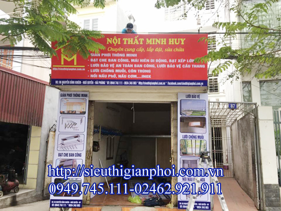 Giàn phơi thông minh điều khiển từ xa tại Hải Phòng