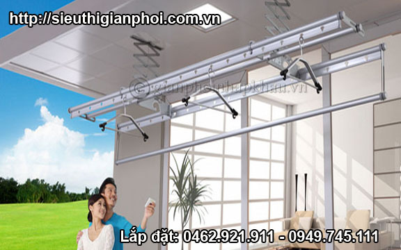 Giàn phơi thông minh điều khiển từ xa