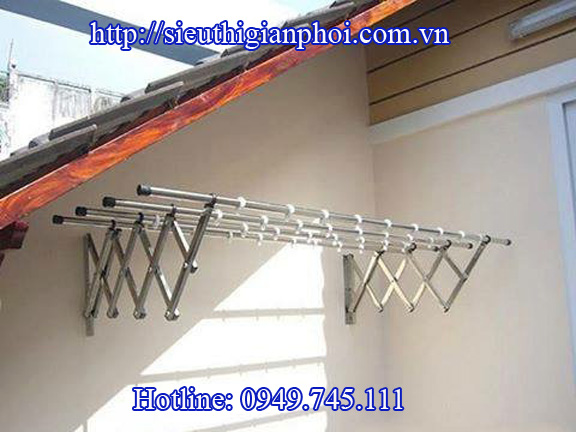Giàn phơi xếp ngang cho chung cư tại Hà Nội