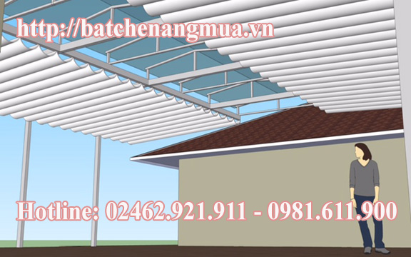 CẤU TẠO CỦA BẠT MÁI XẾP CHE NẮNG MƯA