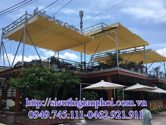 Thi công bạt xếp che nắng mưa tại các tỉnh phía bắc
